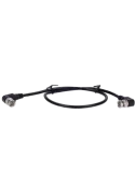 Cable Coaxial RG59 con Conector BNC en Codo - 60 cm