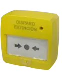 DMTECH DMT-D9000-MCP-Y: Pulsador Rearmable para Paneles de Extinción