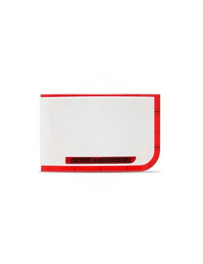 MCi XTEC-ROJO: Sirena Exterior Fiable con Flash Rojo
