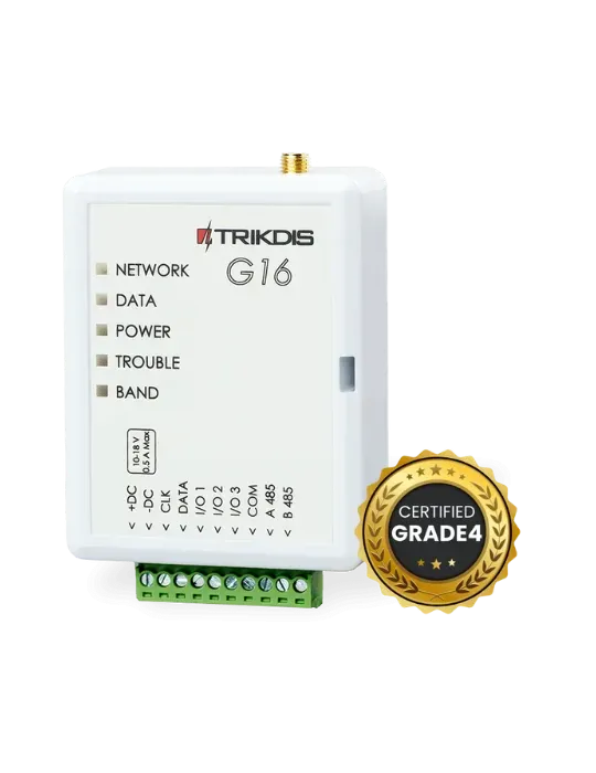 TRIKDIS TX-G16_2G: Notificaciones y control avanzado