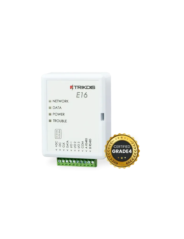 TRIKDIS TX-E16: Monitoreo y control de eventos eficiente