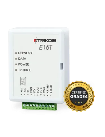 TRIKDIS TX-E16T: Comunicador de alarma con monitorización remota