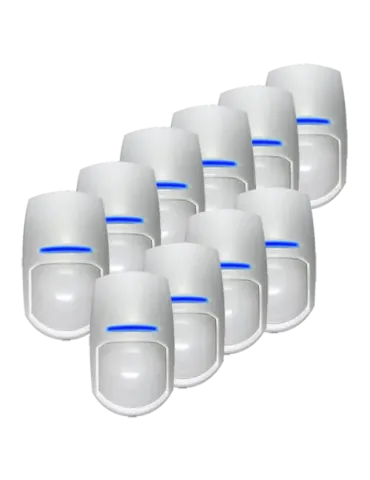 Pyronix - Pack de 10 detectores interior - Función AND/OR y Anti-enmas