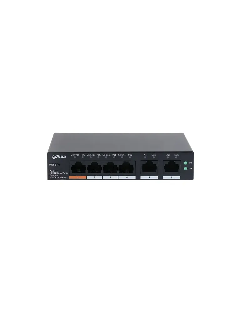 Switch Dahua CS4006-4ET-60: Gestión PoE en la Nube