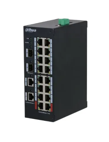 Switch Industrial Dahua HS3220-16GT-190: Eficiencia PoE Gigabit