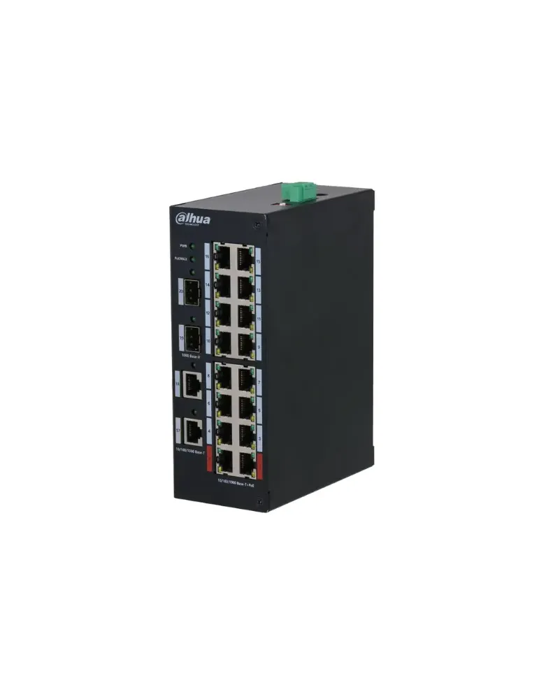 Switch Industrial Dahua HS3220-16GT-190: Eficiencia PoE Gigabit