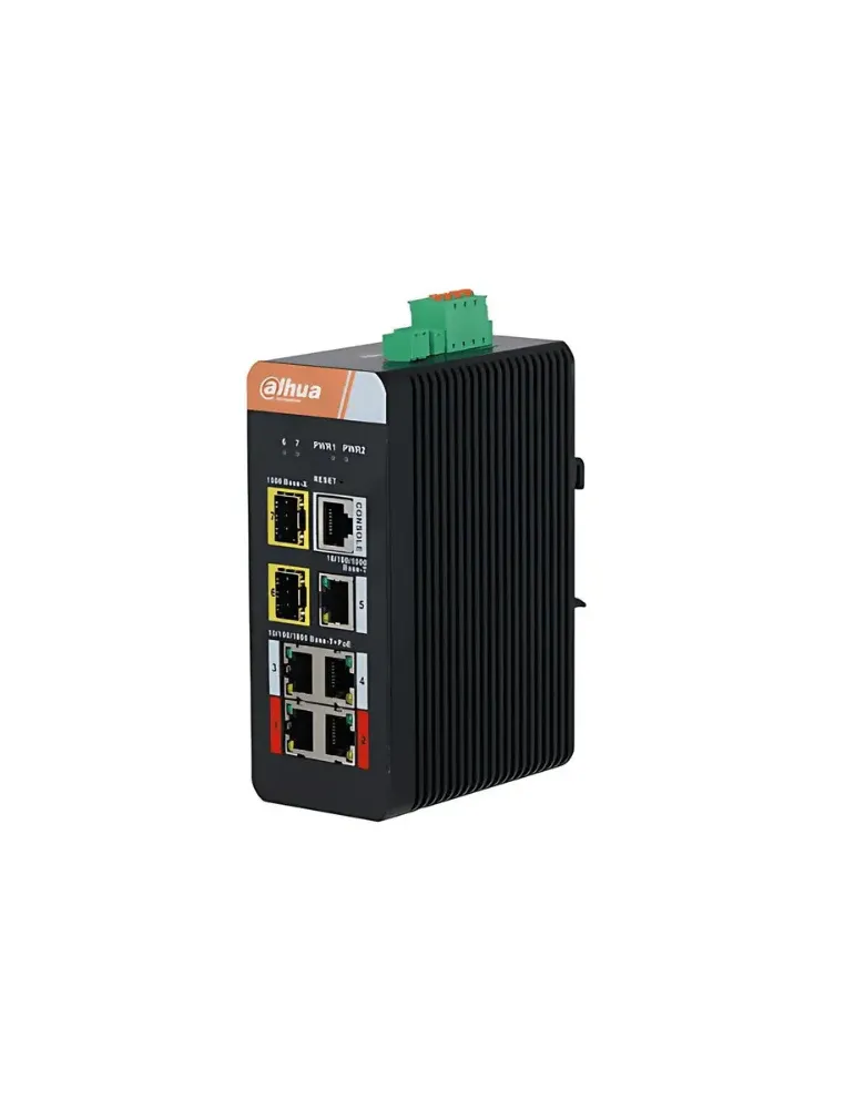 Switch Dahua IS4207-4GT-120: PoE Industrial de Alto Rendimiento