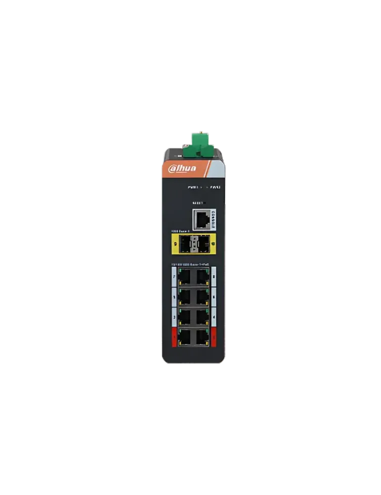 DAHUA IS4210-8GT-120: Switch Gigabit PoE de Larga Distancia