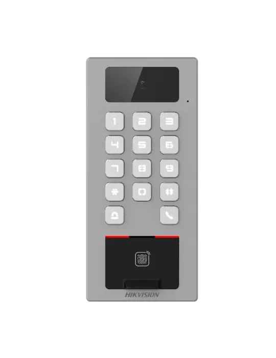 HIKVISION DS-K1T502DBFWX-C: Terminal Seguridad Exterior Eficaz