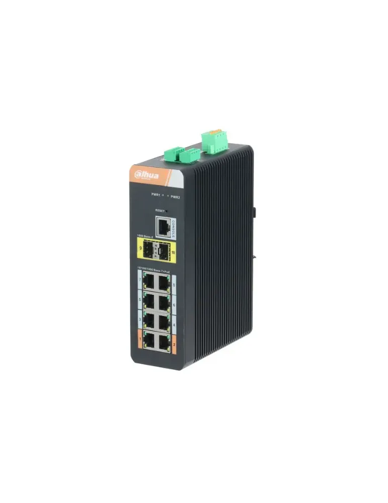 DAHUA PFS4210-8GT-DP-V2: Switch PoE Industriale de alto rendimiento