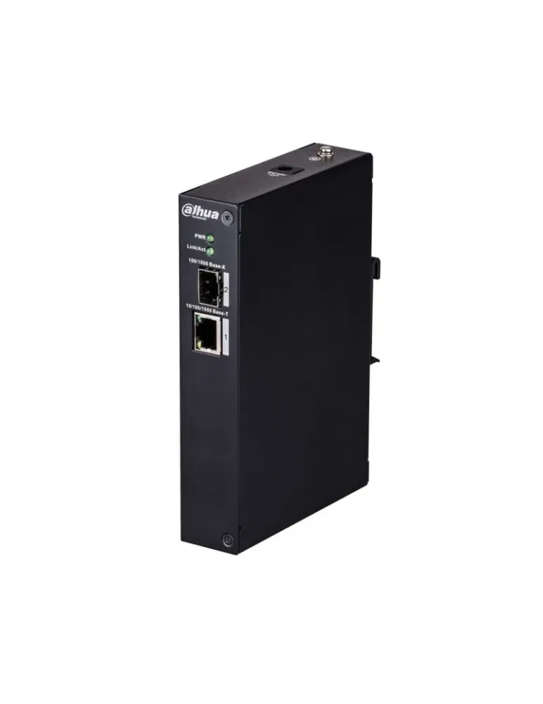 DAHUA PFS3102-1T - Convertidor de Medios Gigabit Industria