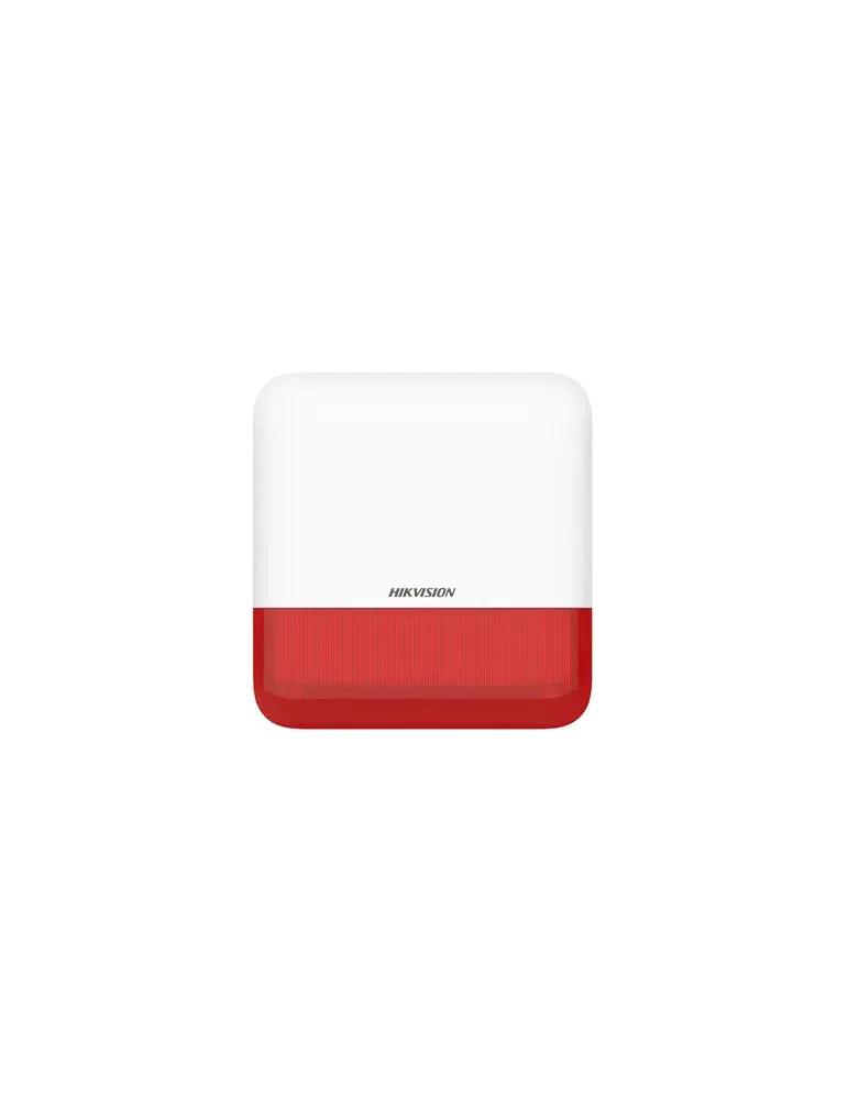 HIKVISION DS-PS1-E-WE: Sirena Exterior de Alta Potencia