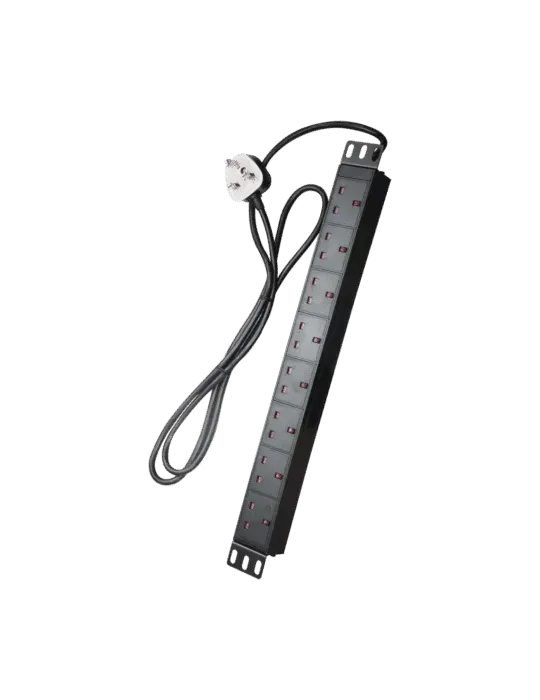 MCi PDU-8P1U-UK: Toma de Corriente Múltiple para Rack