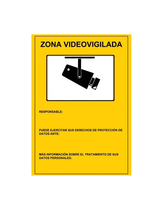 Cartel Homologado CCTV de MCi para Instalaciones