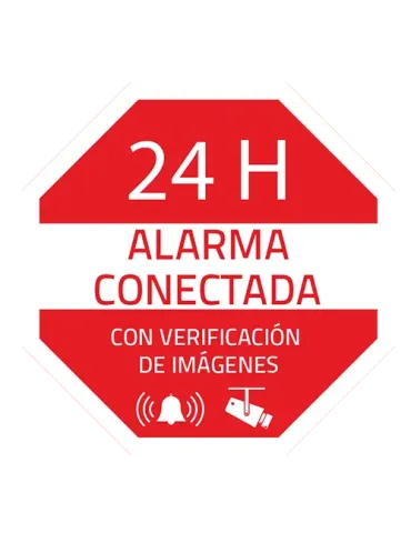 Pegatina de Alarma Conectada MCi - Seguridad Interior/Exterior