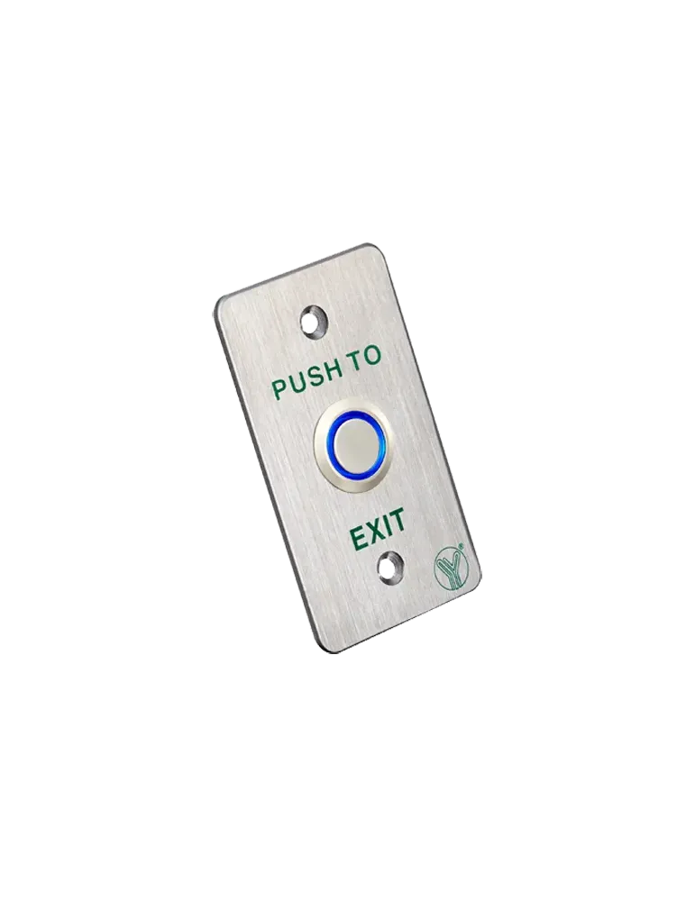 Botón de salida piezoeléctrico MCi con LED para exteriores