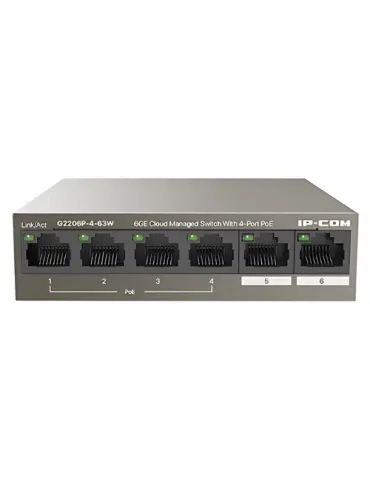 IP-COM G2206P-4-63W: Switch PoE para Redes Eficientes