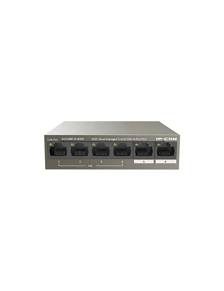 IP-COM G2206P-4-63W: Switch PoE para Redes Eficientes