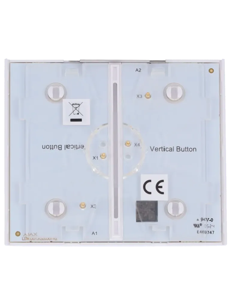 Panel Táctil LED para Interruptor de Luz Doble Vertical AJAX - Atrapa