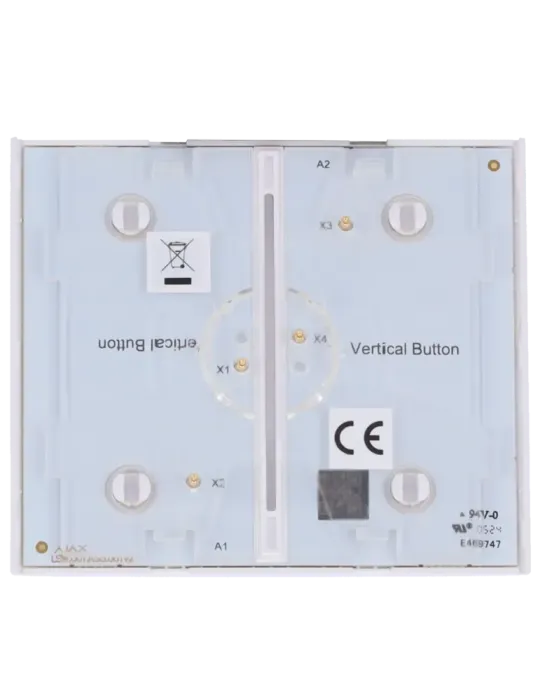 Panel Táctil LED para Interruptor de Luz Doble Vertical AJAX - Atrapa