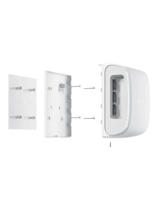 AJAX AJ-DUALCURTAINOUTDOOR-W: Detector de Exterior Doble Cortina Inmu