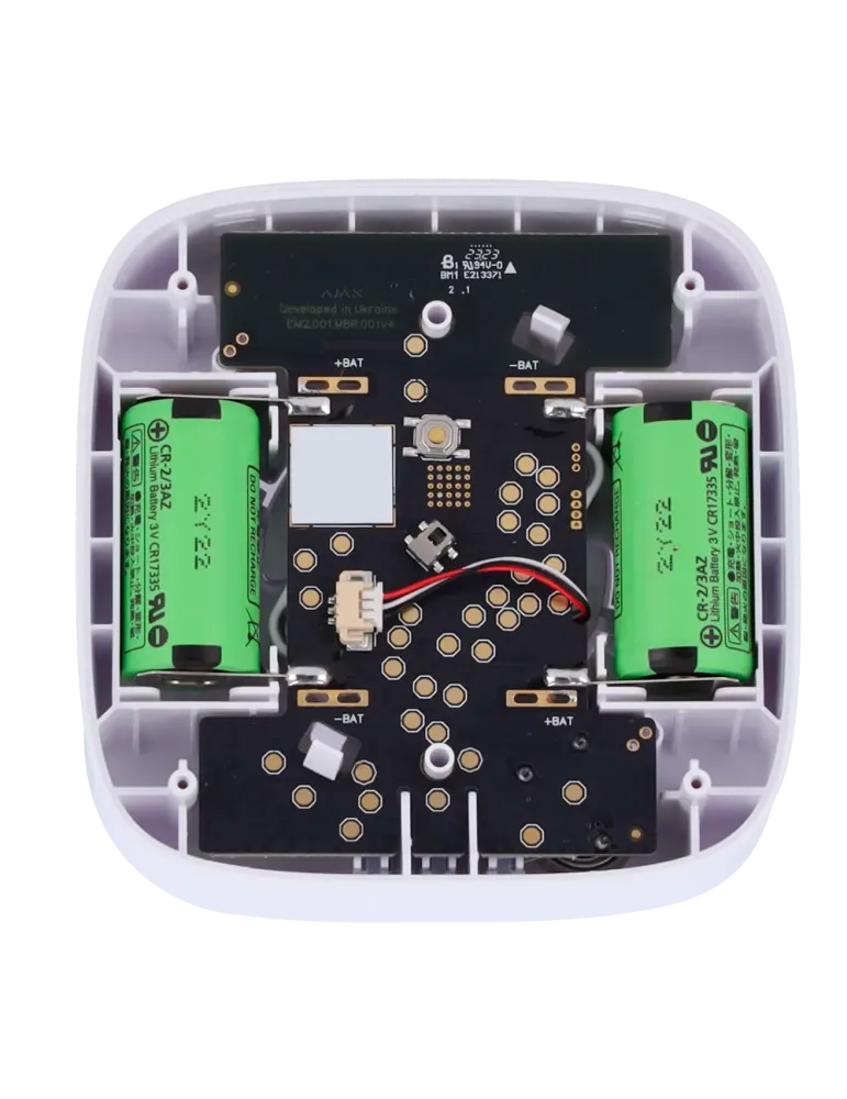 Ajax Detector de CO Inalámbrico 868 MHz Jeweller - Protección contra