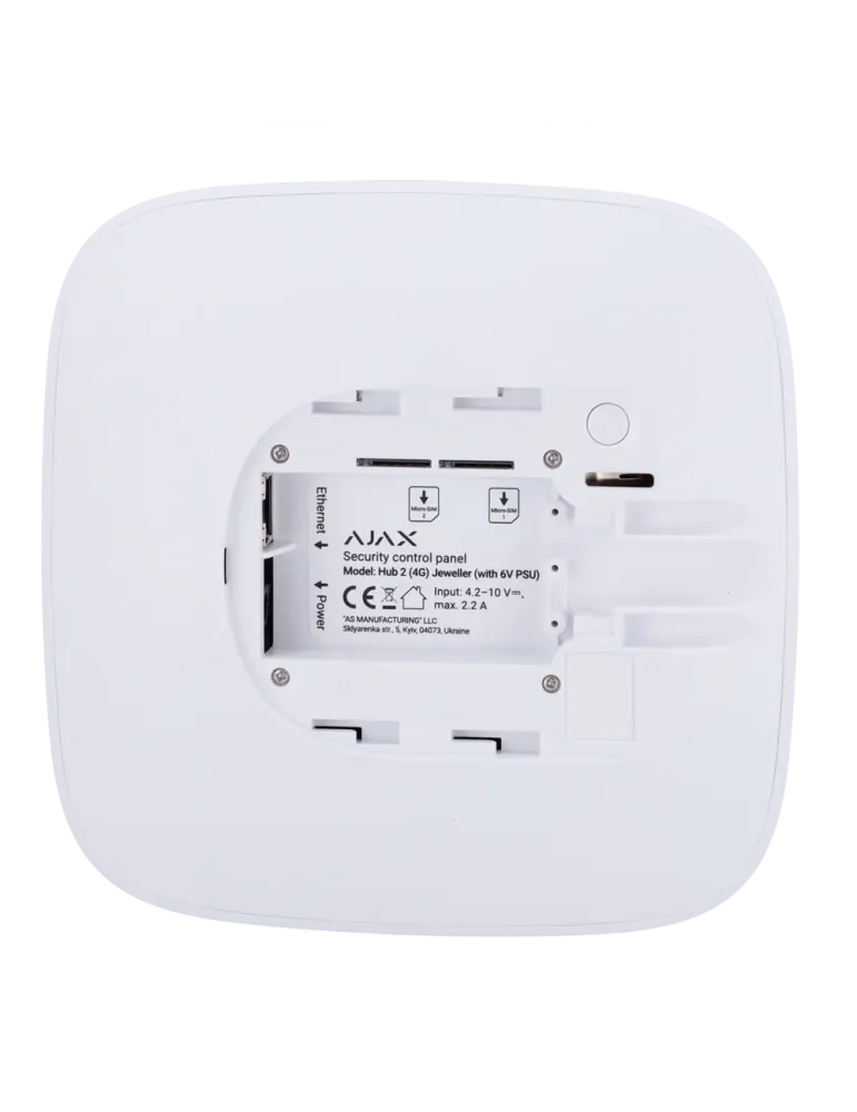 Central de alarma AJAX con comunicación Ethernet y 4G - AJAX