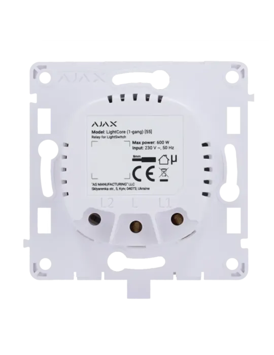 Relé para Interruptor de Luz Inteligente Simple AJAX AJ-LIGHTCORE-1G
