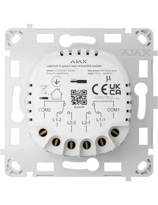 Comprar Interruptor de Luz Inteligente AJAX - Control Vertical y Sens