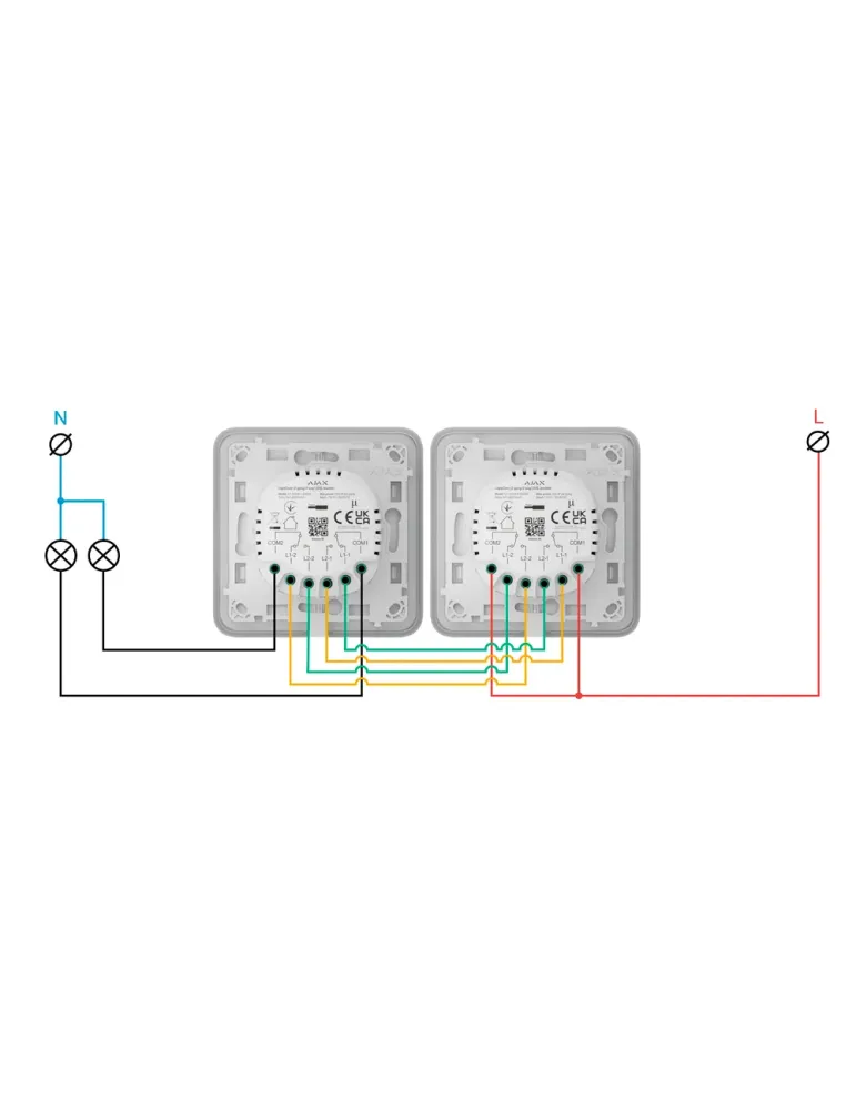 Comprar Interruptor de Luz Inteligente AJAX - Control Vertical y Sens