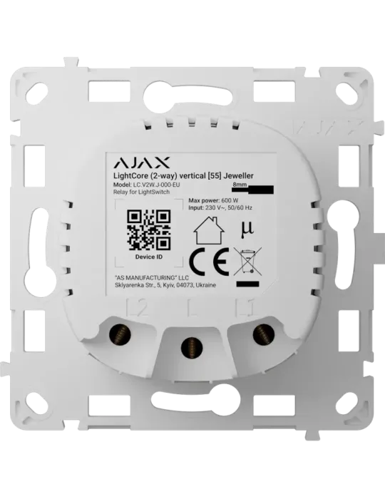 AJAX - Relé para interruptor de luz inteligente bidireccional con alc