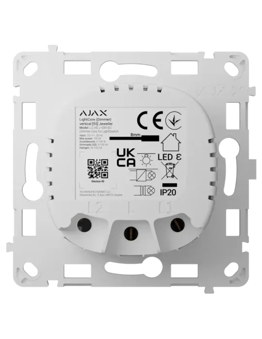 AJAX: Relé para Interruptor de Luz Inteligente Regulable Vertical