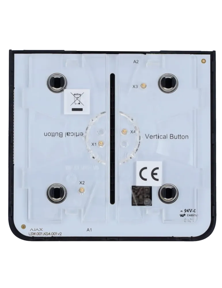 AJAX Interruptor de Luz Táctil con Retroiluminación LED - Eficiencia