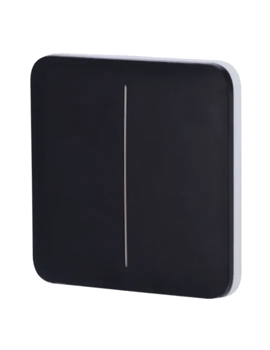 Compra el Panel Táctil LED Ajax para Interruptor de Luz Doble - Negro