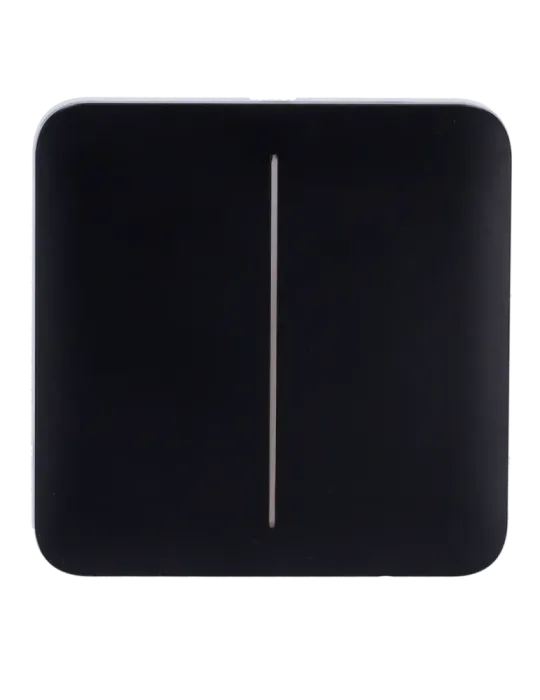 Compra el Panel Táctil LED Ajax para Interruptor de Luz Doble - Negro