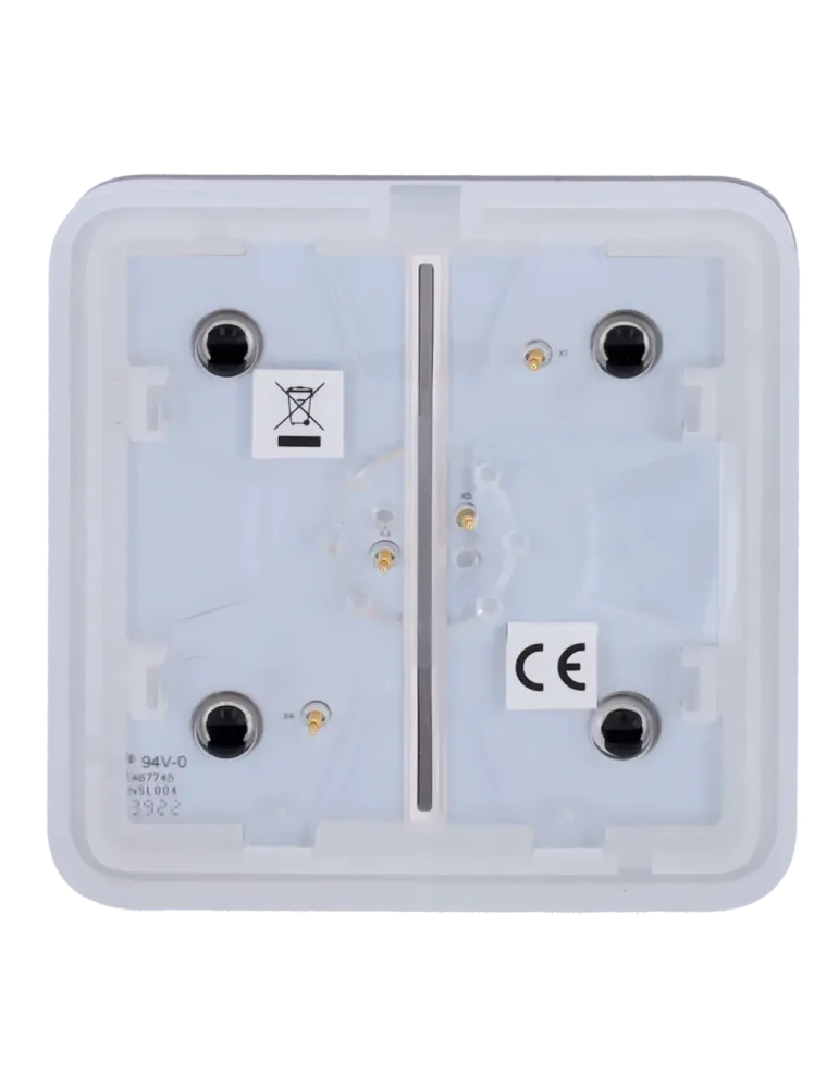 Compra el Panel Táctil LED Ajax para Interruptor de Luz Doble - Negro