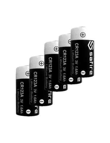 MARCA BLANCA Safire - Pack de pilas CR123A - 50 unidades - Voltaje 3.0