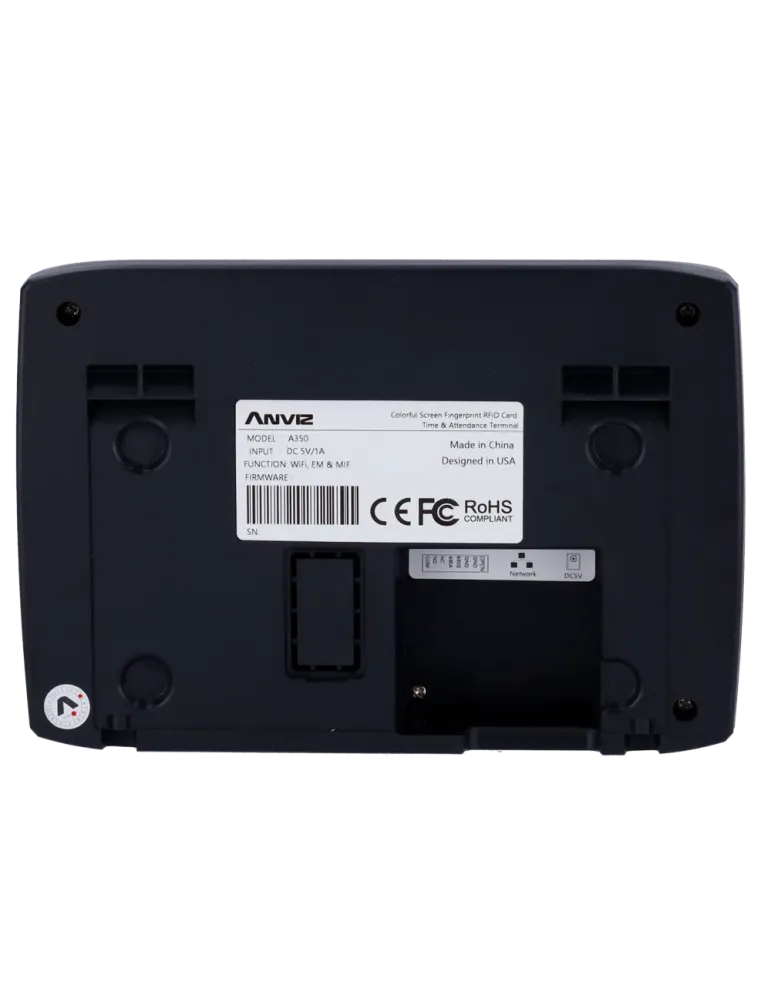 ANVIZ Control de presencia - Huella, tarjeta EM/MF y PIN - 3.000 usuar