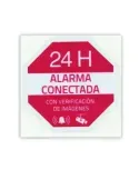 MARCA BLANCA Pegatina de plástico - Serigrafía Alarma conectada - Vini