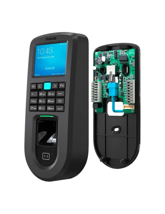 ANVIZ Control de acceso y presencia PoE - Huella, tarjeta MF y PIN - 3