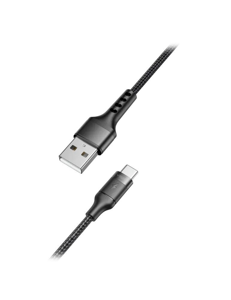 Veger - Cable USB 2.0 para portátiles - USB-A a USB-C - Cubierta de me