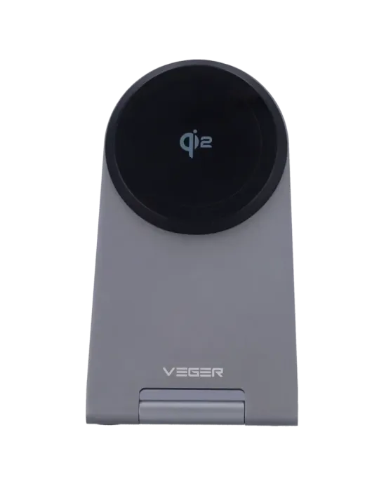 VEGER Cargador inalámbrico VEGER - Potencia 15W - Entrada USB-C - Carg