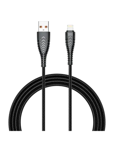 Veger - Cable USB2.0 - USB-A a Lightning - Cubierta de plástico, Nylon