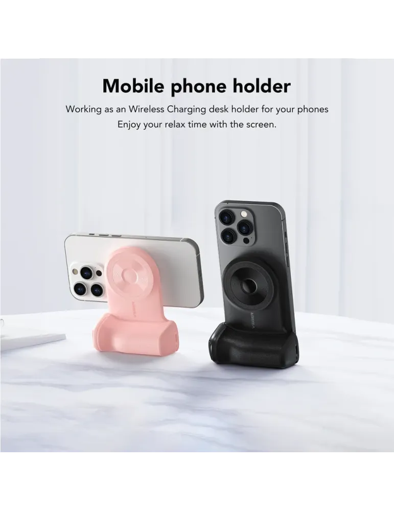 VEGER Power bank magnética inalámbrica - Capacidad 5000mAh - Entrada U