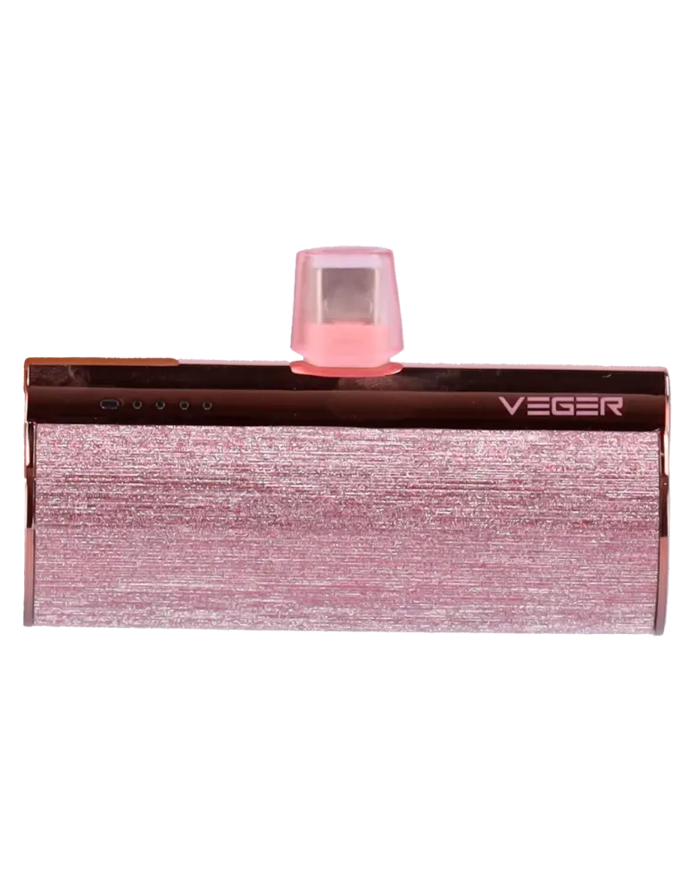 VEGER Mini Power bank con LEDs carga - Capacidad 5000mAh - Entrada Pue