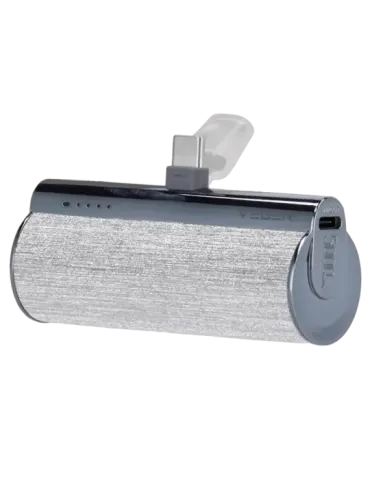 VEGER Mini Power bank con LEDs carga - Capacidad 5000mAh - Entrada USB