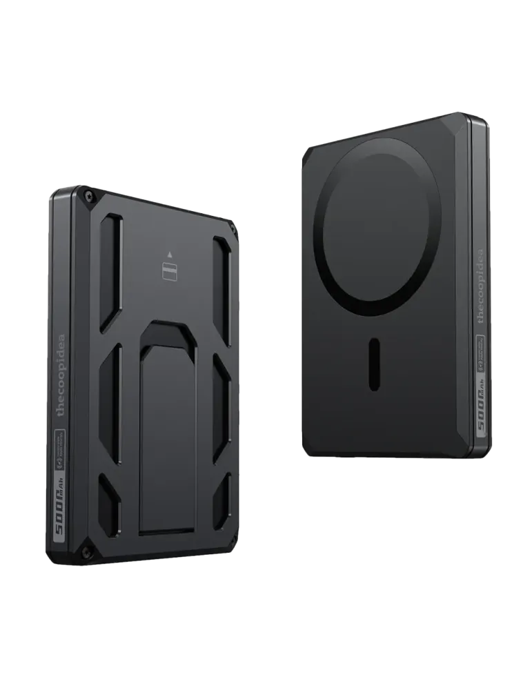 VEGER Power Bank con wallet magnético - Capacidad 5000mAh - Entrada US