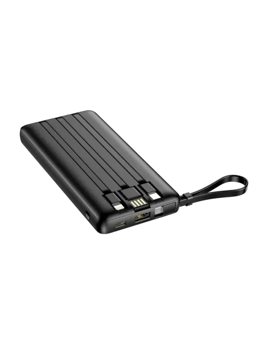 VEGER Power bank con pantalla LCD - Capacidad 10000mAh - Entradas USB-