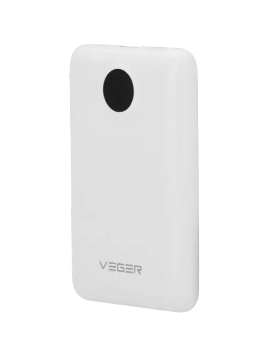 VEGER Power bank con pantalla LCD - Capacidad 10000mAh - Entradas Ligh