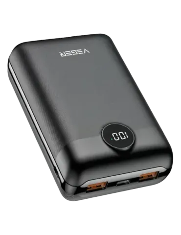 Veger Mini Power Bank - Capacidad 20000mAh - Entradas Micro USB-C y US